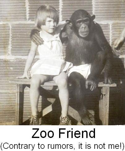 Terri with zoo friend=